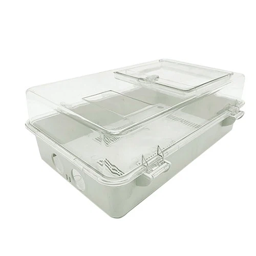 10-Single Phase Outdoor Waterproof Electric Enclosure with BS or DIN Meter Pole Top Box Wall Mounting   (1)